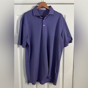 Holderness and Bourne Purple Striped Polo Shirt